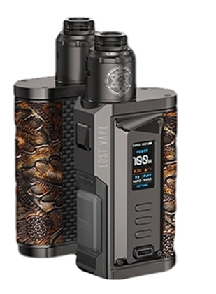 Lost Vape Centaurus Quest BF Kit-Gunmetal Ukiran Leather