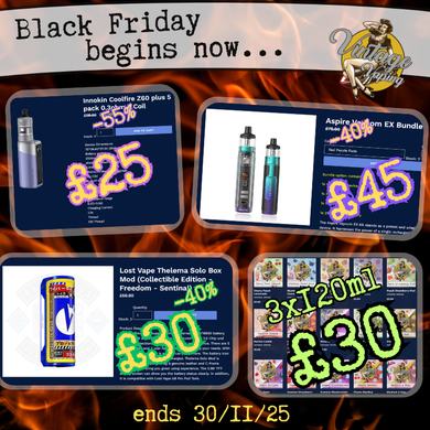 3 x 120ml Vintage Vaping Liquid